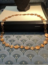 Vintage Fred Harvey Era Copper Concho Necklace Southwestern Design, 29 Inch - Additional view 3