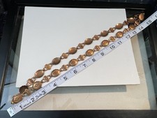 Vintage Fred Harvey Era Copper Concho Necklace Southwestern Design, 29 Inch - Additional view 5