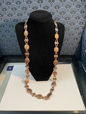 Vintage Fred Harvey Era Copper Concho Necklace Southwestern Design, 29 Inch