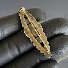 Vintage Native American Fred Harvey Era 925 Sterling Silver Turquoise Pin Brooch - Additional view 2