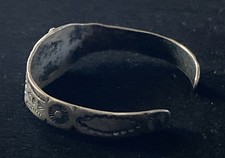 VTG OLD FRED HARVEY ERA Navajo THUNDERBIRD Turquoise Sterling silver Bracelet - Additional view 7