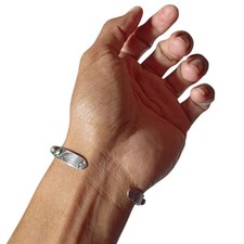 Historic 1920s Fred Harvey Era Navajo Coin Silver Cerrillos Turquoise Bracelet - Additional view 5