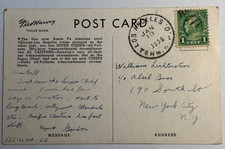 1939 Santa Fe Railroad Trains Fred Harvey Postcard - Super Chiefs, El Capitans - Additional view 1