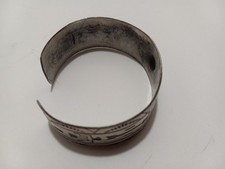 Vintage FRED HARVEY ERA Navajo WHIRLING LOG ARROW THUNDERBIRD Silver Cuf Bacelet - Additional view 6