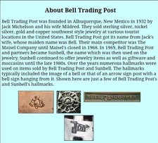 Vtg Bell Trading Post Fred Harvey Era Turquoise Sterling Ring  1.75 Stamped Tiny - Additional view 7