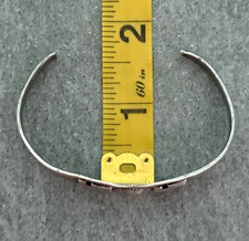 Vintage FRED HARVEY ERA Navajo WHIRLING LOG REPOUSSE/FLUTED Silver Bracelet - Additional view 12