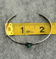 Fred Harvey Era THUNDERBIRD Navajo BOW & ARROW Turquoise SMALL Sterling Bracelet - Additional view 9