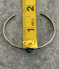 Fred Harvey Era THUNDERBIRD Navajo BOW & ARROW Turquoise SMALL Sterling Bracelet - Additional view 10