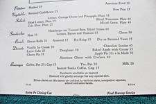 Santa Fe Railroad Dining Car Fred Harvey Service Railway Menu New Mexico Train - Additional view 11