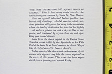 Santa Fe Railroad Dining Car Fred Harvey Service Railway Menu New Mexico Train - Additional view 13