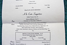 Santa Fe Railroad Dining Car Fred Harvey Service Railway Menu New Mexico Train - Additional view 9