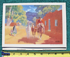 Santa Fe Railroad Dining Car Fred Harvey Service Railway Menu New Mexico Train