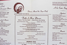 1971 Santa Fe Railroad Menu Super Chief Train Dinner Fred Harvey Railway Dining - Additional view 9