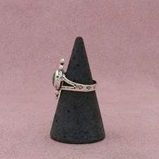 fred harvey era sterling silver vintage beaded turquoise arrows ring size 5 - Additional view 1