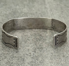 OLD FRED HARVEY ERA THUNDERBIRD Navajo Turquoise Sterling silver Bracelet 7 in - Additional view 9