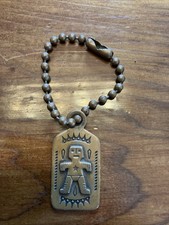 Beautiful Native American Fred Harvey MARKED Copper Fob/ Pendant
