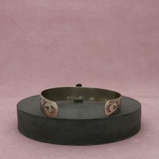 fred harvey era nickel silver vintage thunderbird cuff bracelet size 6.25in - Additional view 2