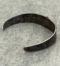 OLD FRED HARVEY ERA Navajo THUNDERBIRD Sterling silver Bracelet 6.9 in - Additional view 7