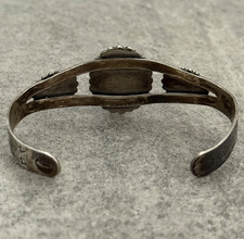 Vintage Fred Harvey era Navajo Turquoise Sterling silver Bracelet 6.9 in - Additional view 8