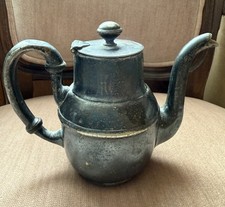 Antique Fred Harvey Silver-Plated Teapot | Ornate | Railroad / Hotel Silver