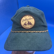 Yellowstone Hat Cap Strap Back Embroidered National Park USA Outdoors Mens Rope - Additional view 1