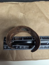 Copper Cuff Bracelet Fred Harvey Era Thunderbird Native American Symbol Wide Vtg - Additional view 4