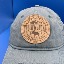 Yellowstone Hat Cap Strap Back Embroidered National Park USA Outdoors Mens - Additional view 5