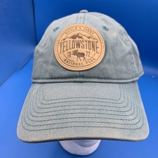 Yellowstone Hat Cap Strap Back Embroidered National Park USA Outdoors Mens