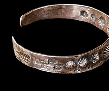 Fred Harvey Era Sterling Horse Corn Arrows Vintage Cuff Bracelet - Additional view 5