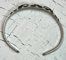 Navajo Fred Harvey Era Green Turquoise Snake Thunderbird Sterling Cuff Bracelet - Additional view 8