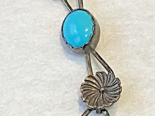 🔥Native American 1950’s Fred Harvey 925 Silver Turquoise Malachite Bracelet - Additional view 4