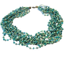 🔥Vintage Fred Harvey Early 1930 Native America 925 Silver Turquoise Necklace 20