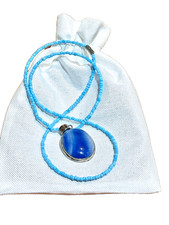 🔥Fred Harvey NATIVE AMERICAN 925 SILVER Agate turquoise necklace Coolidge Nez