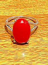 🔥Fred Harvey era Frederick Duffy FD Native Southwest 925 Silver Coral Ring 10 - Additional view 11