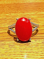 🔥Fred Harvey era Frederick Duffy FD Native Southwest 925 Silver Coral Ring 10 - Additional view 5