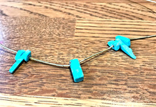 🔥VTG Fred Harvey Native American FERTILITY TURQUOISE PHALLUS Silver Necklace