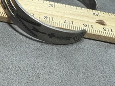 Fred Harvey Era Sterling Silver Turquoise Womens Old Pawn Cuff Bracelet - Additional view 4