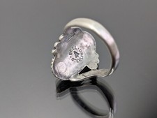 Rare Dainty Vtg Fred Harvey Era Bell Trading Post Sterling Silver Turquoise Ring - Additional view 17