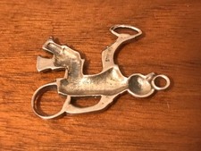 🔥Fred Harvey Native American Sterling Silver Tribal figure earrings pendant Tur - Additional view 12