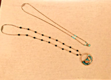 š„Vintage 1930 Fred Harvey Native American Thunderbird Eagle Necklaces Turquoise - Additional view 1