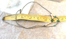 š„Southwest 1930s Fred Harvey Heishi Fetish 925 Silver Turquoise Necklaces - Additional view 11