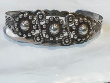 🔥Native American 1900’s Fred Harvey Sterling Silver Thunderbird Bracelet Arrow - Additional view 13