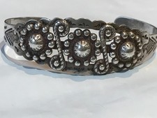 🔥Native American 1900’s Fred Harvey Sterling Silver Thunderbird Bracelet Arrow - Additional view 14