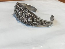 🔥Native American 1900’s Fred Harvey Sterling Silver Thunderbird Bracelet Arrow - Additional view 15