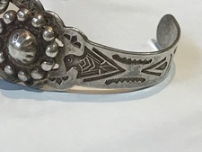 🔥Native American 1900’s Fred Harvey Sterling Silver Thunderbird Bracelet Arrow - Additional view 16
