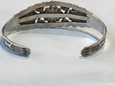 🔥Native American 1900’s Fred Harvey Sterling Silver Thunderbird Bracelet Arrow - Additional view 19