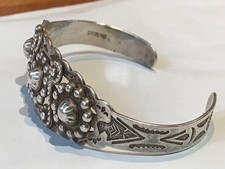 🔥Native American 1900’s Fred Harvey Sterling Silver Thunderbird Bracelet Arrow - Additional view 22