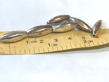 🔥Native American 1930s Fred Harvey Sterling Silver Beads for bracelet necklace - Additional view 3