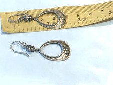 š„Native American 1950s Fred Harvey Sterling Silver Earrings Cedric Navenma Hopi - Additional view 7