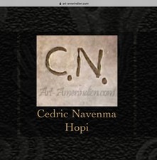 š„Native American 1950s Fred Harvey Sterling Silver Earrings Cedric Navenma Hopi - Additional view 9